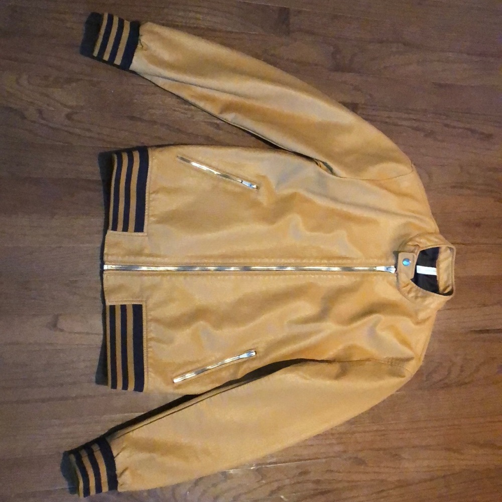 Golden Mustard Yellow Zara Bomber